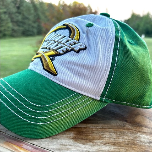 NWOT Quaker State Cap/Hat Weathered Green & White SnapBack - Picture 7 of 9